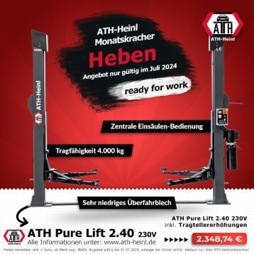 ATH-Heinl - Angebot des Monats - Offer of the month