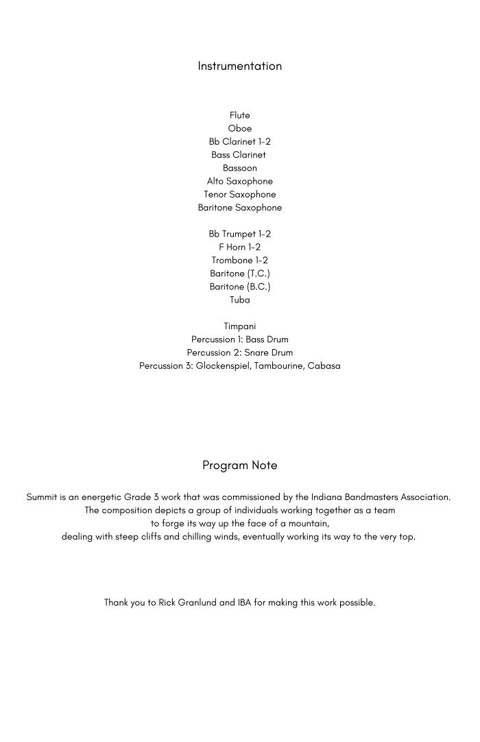 Summit | Murphy Music Press, LLC