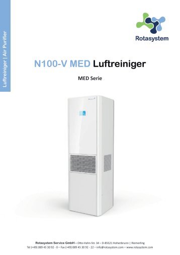 Rotasystem N100-V MED Luftreiniger