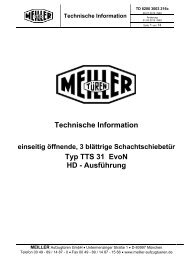 Technische Information - Meiller Aufzugtüren GmbH