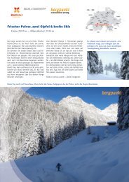 Tourentipp 03.2022 – Frischer Pulver, zwei Gipfel & breite Skis