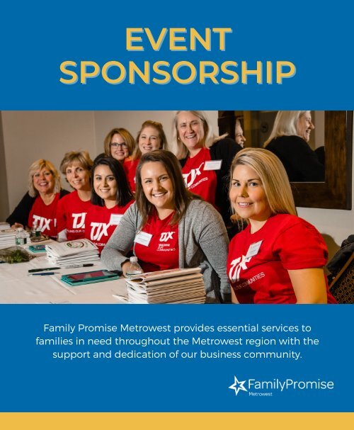 Event Sponsorship Brochure