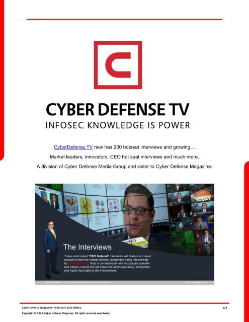 Cyber Defense eMagazine February Edition for 2022