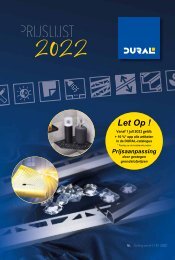 DURAL PRIJSLIST 2022