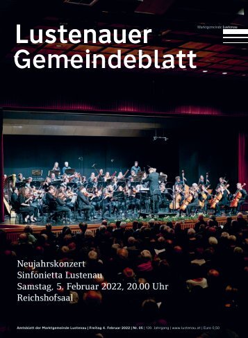 Lustenauer Gemeindeblatt Nr. 5 | Freitag 4. Februar 2022