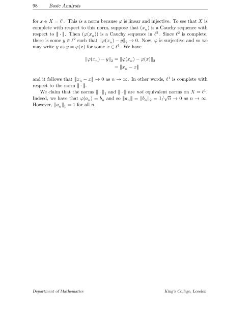 Basic Analysis – Gently Done Topological Vector Spaces