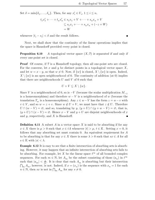 Basic Analysis – Gently Done Topological Vector Spaces
