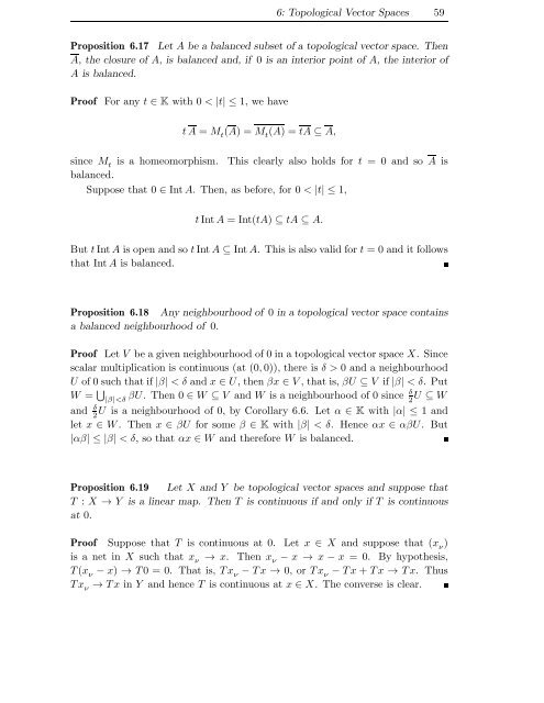 Basic Analysis – Gently Done Topological Vector Spaces