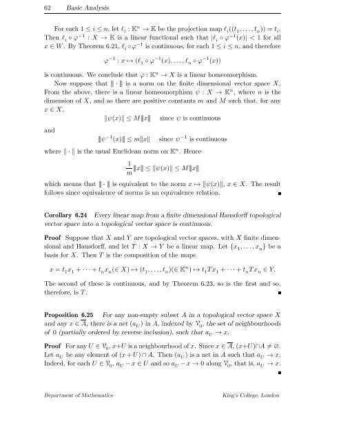 Basic Analysis – Gently Done Topological Vector Spaces