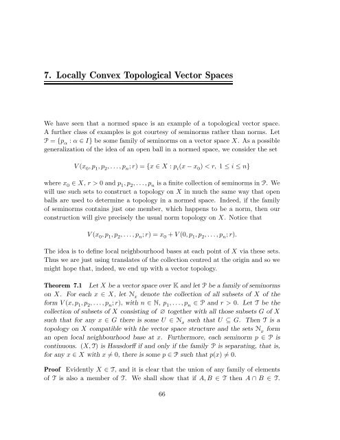 Basic Analysis – Gently Done Topological Vector Spaces