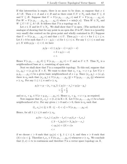 Basic Analysis – Gently Done Topological Vector Spaces