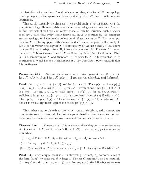 Basic Analysis – Gently Done Topological Vector Spaces