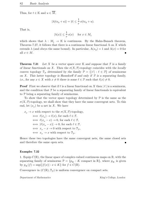 Basic Analysis – Gently Done Topological Vector Spaces