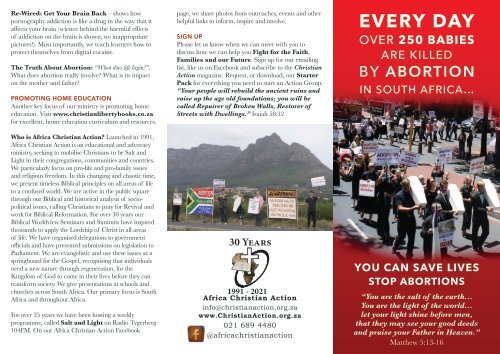 African Christian Action Leaflet
