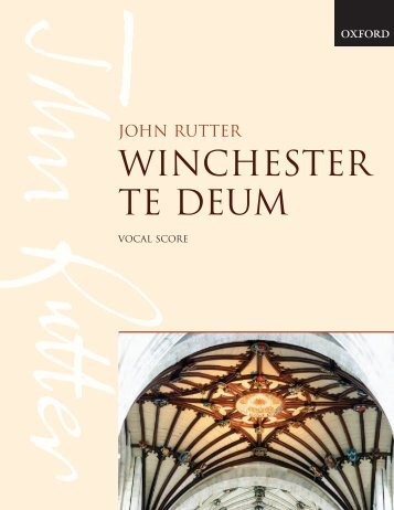 John Rutter Winchester Te deum 