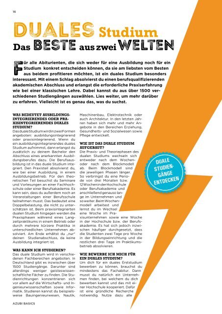 Azubi Basics Ausbildungs-Wissensmagazin Berlin 2022/23 - Ausgabe 544E