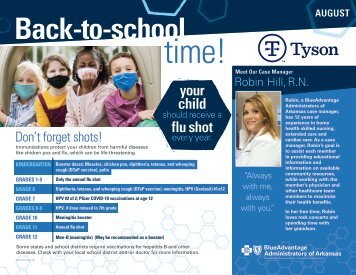 Tyson Health Flyer (AUG 2021)