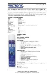VOLTRONIC ® M60 Universal Cleaner (Brake Cleaner) RA-15