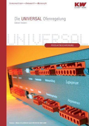 Die UNIVERSAL Ofenregelung - Kutzner+Weber