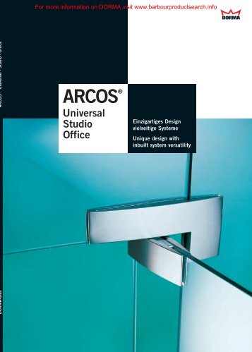 Glass Fittings: ARCOS® Universal, Studio & Office