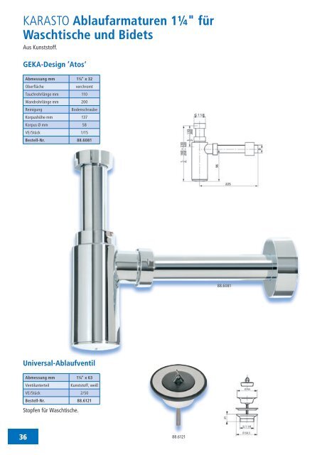 KARASTO Sanitär-Technik - Karasto Armaturenfabrik Oehler GmbH