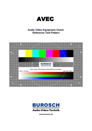 BUROSCH Audio-Video-Technik Test Pattern: AVEC - DigitalVD