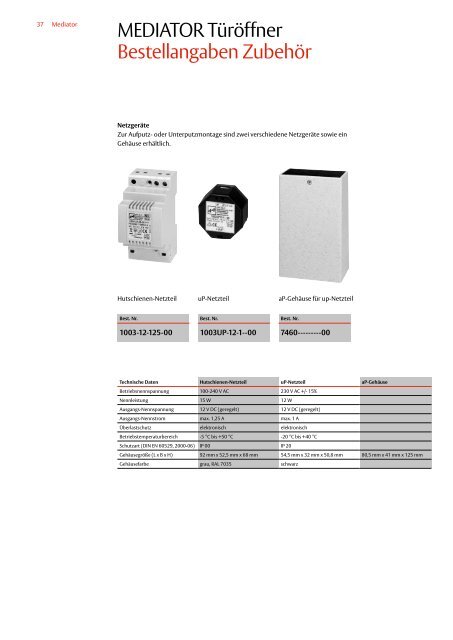 Mediator Technik-Katalog - effeff