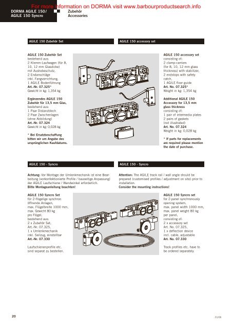 Glass Fittings: Room Dividers - RS/RSP/AGILE - BD Online Product ...