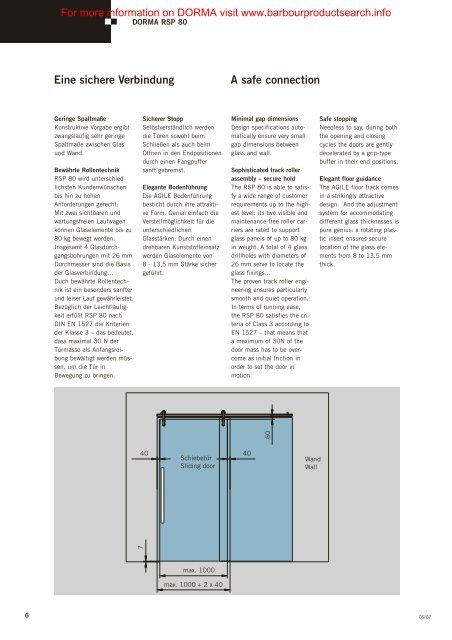 Glass Fittings: Room Dividers - RS/RSP/AGILE - BD Online Product ...