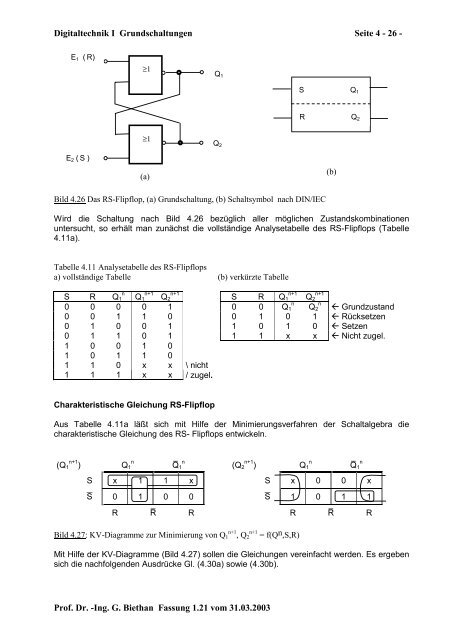 Digitaltechnik I Grundschaltungen