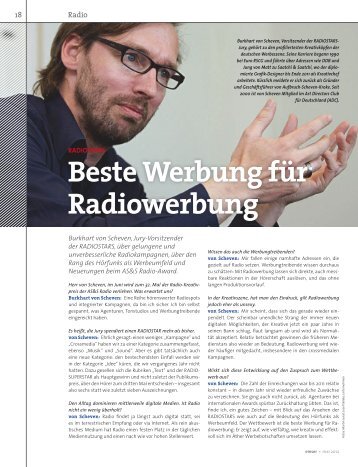 Beste Werbung für Radiowerbung - AUFBRUCH Agentur für neue ...