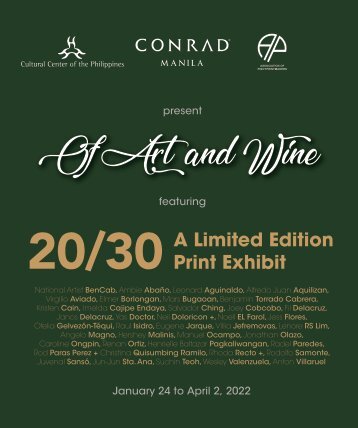 Of Art and Wine: 20/30 A Limited Edition Print Exhibit 