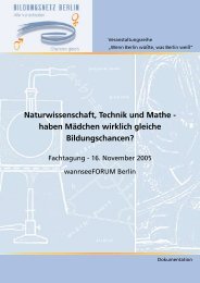 Naturwissenschaft, Technik und Mathe - Bildungsnetz Berlin