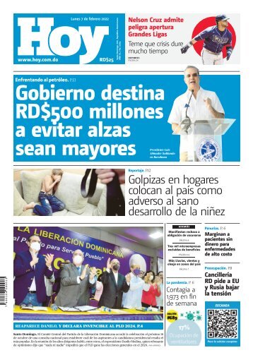 Edición Impresa Hoy 07 de febrero 2022