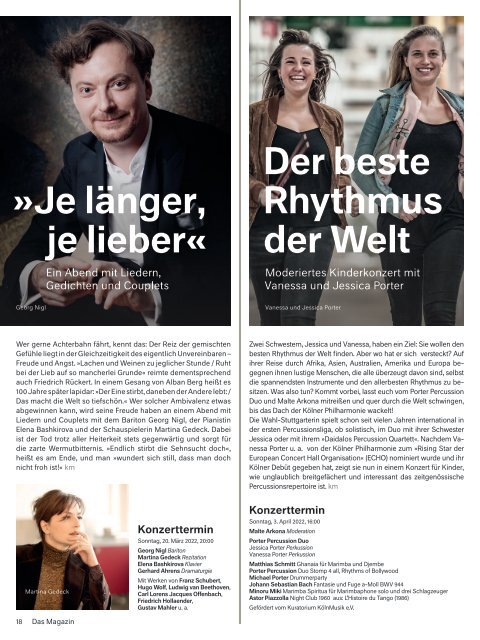 Das Magazin Nr.1/22