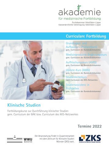 Fortbildungskurse Klinische Studien 2022