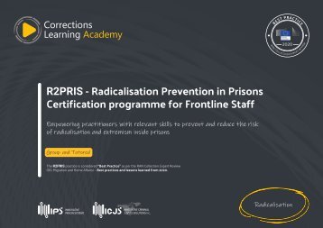 R2PRIS - Radicalisation Prevention in Prisons - Certification programme for Frontline Staff