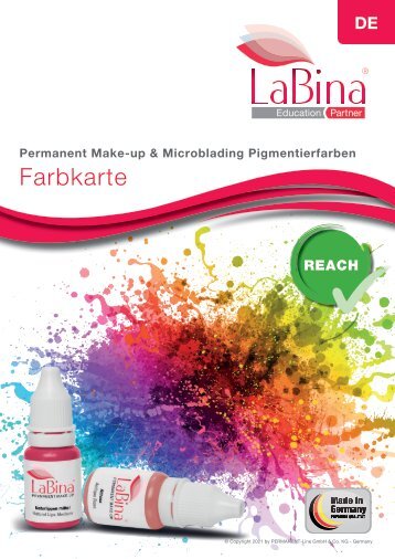 DE - LaBina Pigmentierfarben - Farbkarte mit Zertifikat - Vertriebspartner - Kim Vogel