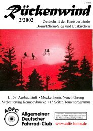 2/2002 - ADFC Bonn/Rhein-Sieg - (ADFC), Kreisverband Bonn ...