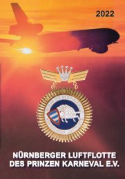 Festschrift der Nürnberger Luftflotte des Prinzen Karneval e.V. 2022