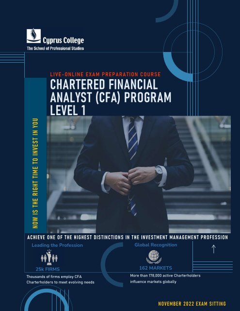 CFA LEVEL 1 LIVE-ONLINE EXAM PREP COURSE _ NOVEMBER 2022 EXAM SITTING