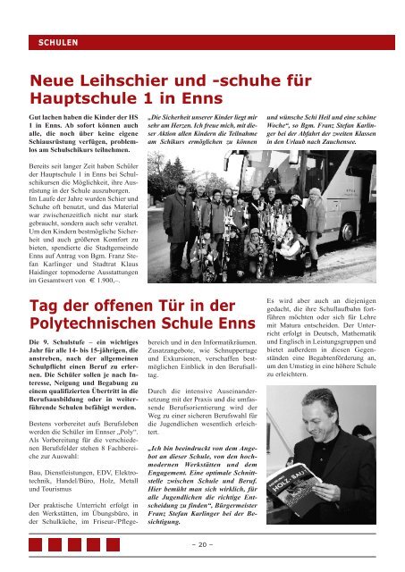 Gemeindezeitung Februar 2009 - Enns