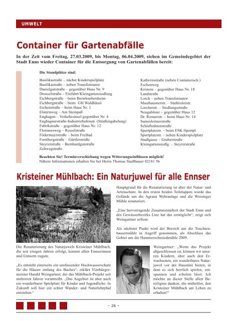 Gemeindezeitung Februar 2009 - Enns