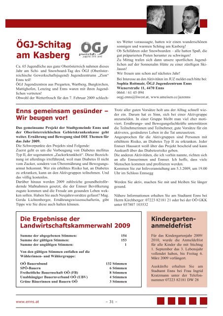 Gemeindezeitung Februar 2009 - Enns