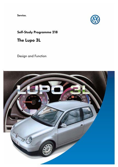 Self-Study Programme 218 The Lupo 3L - VolksPage.Net