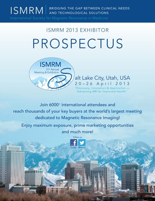 Please click here to download the entire prospectus - ismrm