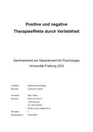 Positive und negative Therapieeffekte durch Verliebtheit