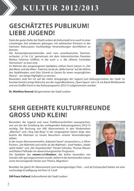 Kulturprogramm Folder - PDF