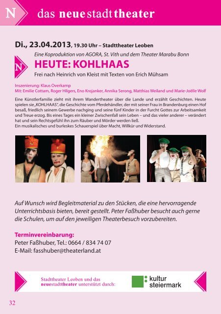 Kulturprogramm Folder - PDF