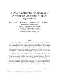 K-SVD: An Algorithm for Designing of Overcomplete ... - Technion